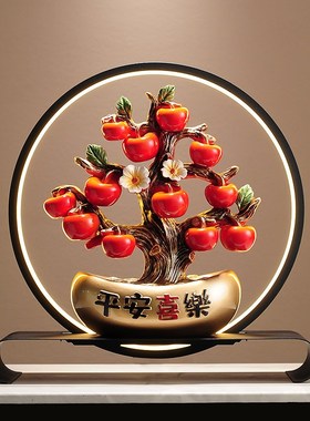 平安喜乐橘子树盆栽摆件 新年高颜值家居客厅摆设 好看的装潢摆件