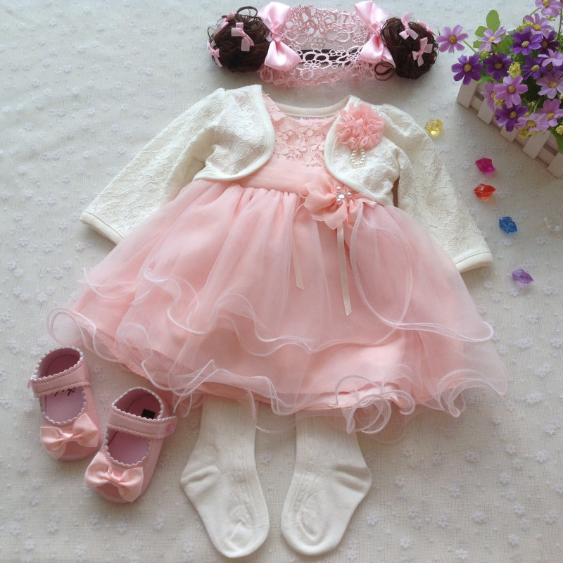 婴儿百天100天公主连身裙3-6月礼服裙 女宝宝满月服1周岁生日礼物,淘宝优惠券,粉丝福利购,淘宝优惠卷