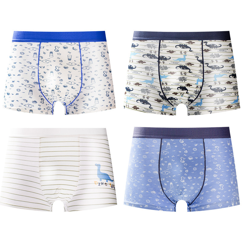 儿童内裤夏季薄款男童纯棉平角小童宝宝2男孩四角短裤全棉底裤3岁,淘宝优惠券,粉丝福利购,淘宝优惠卷