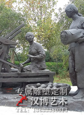 玻璃钢仿铜人物雕塑景观园林铸铜扬州太守人物铜雕古代名人定制做