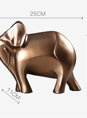 北欧简约家居客厅酒柜电视柜装饰品大象摆件书房间摆设工艺品礼物