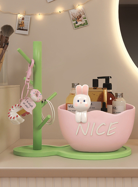 入户玄关钥匙收纳摆件兔子电视柜鞋柜进门家居装饰品乔迁新居礼物