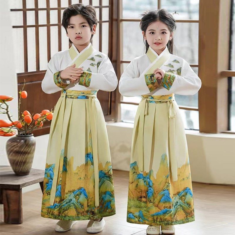 六一儿童演出服男女童汉服中国风幼儿园国学服小学生合唱表演服装,淘宝优惠券,粉丝福利购,淘宝优惠卷