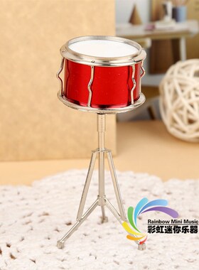 迷你架子鼓模型摆件手风琴乐谱架马林巴钢琴小军鼓模型指挥棒娃屋