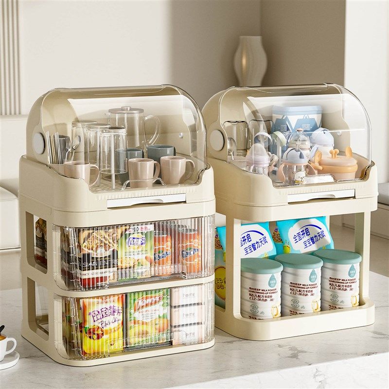 奶瓶收纳盒沥水防尘收纳箱婴儿专用宝宝餐具辅食晾干沥水架储物柜,淘宝优惠券,粉丝福利购,淘宝优惠卷