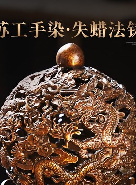 中国风全铜香熏炉摆件办公室客厅玄关檀香香炉摆件乔迁开业送礼