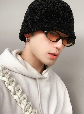 时髦玩味窄款厚树脂质感小框形墨镜UV400太阳眼镜男女椭圆形适用