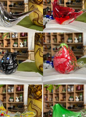 卡罗尔 A鸟合集手工琉璃摆件创意装饰品家居桌面摆件可爱礼物
