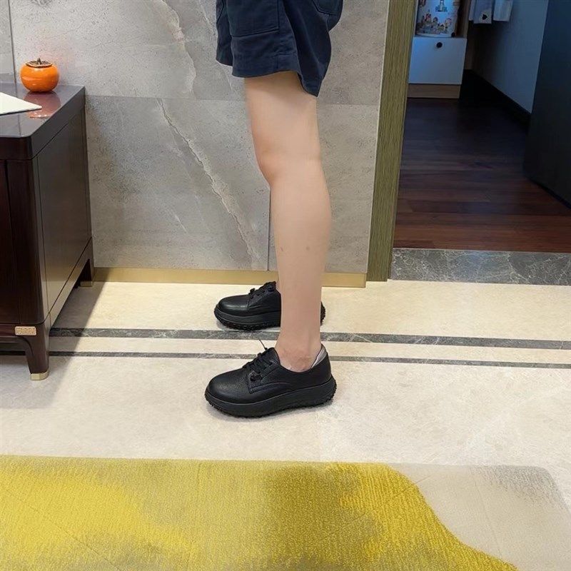 迪蓝图~新款沙发底套脚女单鞋圆头松糕底深口鞋牛皮超舒适妈妈鞋,淘宝优惠券,粉丝福利购,淘宝优惠卷