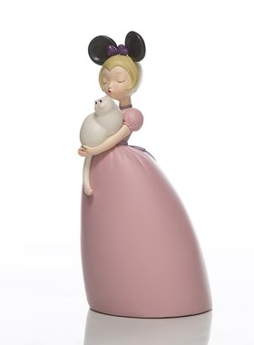 白夜童话祥鹿依赖j床头创意摆件雕塑送新年礼物乔迁新居装饰鹿摆