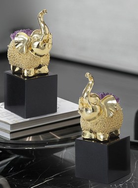 吉祥如意大c象摆件家居轻奢高档酒柜电视机柜现代简约玄关装饰礼