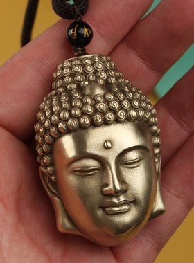 纯铜魔佛一念之间手把件随身盘玩佛头I吊坠男士文玩解压高档礼品
