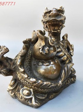 热卖铜龙摆件 纯铜青龙工艺品 居家 客厅生S肖龙装饰品 礼品