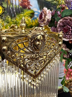 一等品 铜配水晶法式别墅精致奢华台灯欧式玄P关美式卧室装饰摆件