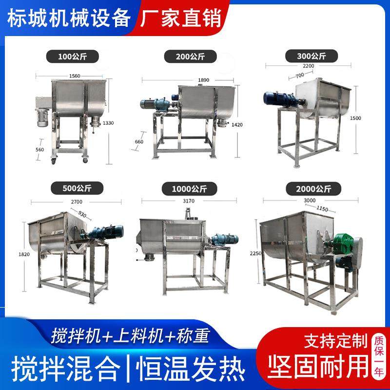 食品级不锈钢卧式搅拌机干湿两用螺带混合机混合搅拌机高效节能,淘宝优惠券,粉丝福利购,淘宝优惠卷