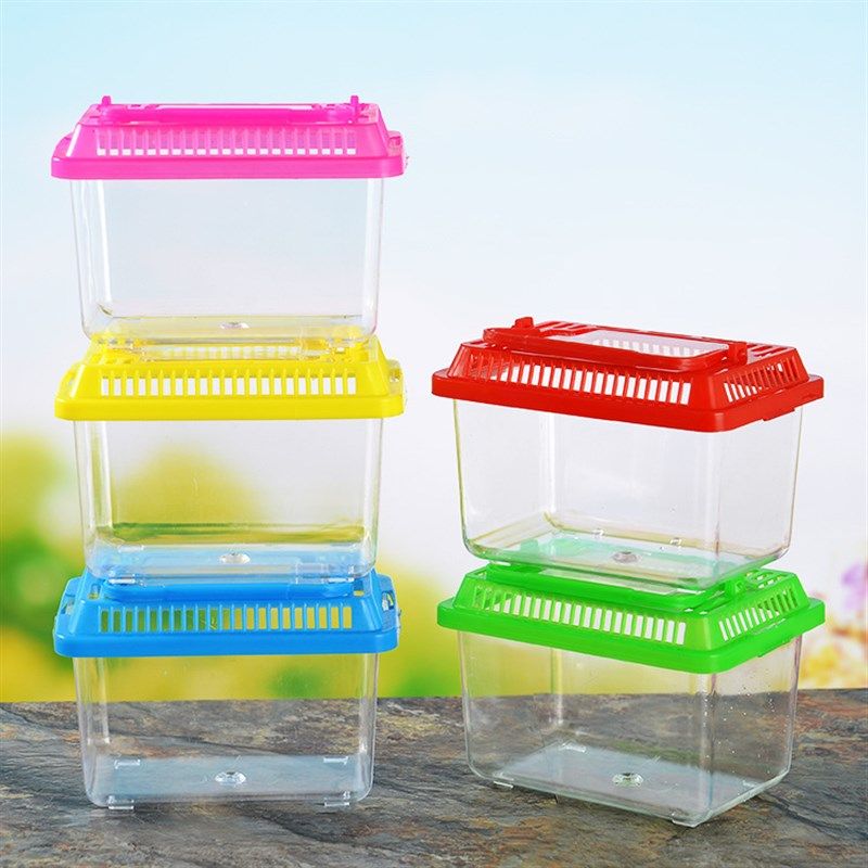 小型鱼鱼缸 热带鱼鱼缸手提塑料鱼缸爬虫宠物饲养运输盒 小鱼缸,淘宝优惠券,粉丝福利购,淘宝优惠卷