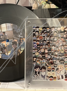 亚克力片片摇摇乐展示框立牌收纳盒钥匙扣摆台三层相框画框可定制