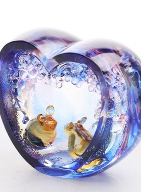 琉璃摆件新婚庆礼纯手工创意家居客厅卧室装饰品情侣礼物纪念品