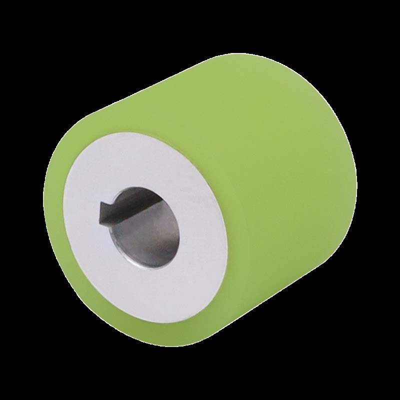 键槽通孔铝合金主动轮聚氨酯包胶动力滚轮耐磨PU轮优力胶滚筒现货 - 图3