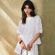 ຮູບແບບວັນພັກ MarcMoore ເປັນຮູ Tencel ຊຸດ linen