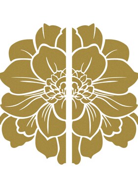 店铺橱窗古典贴纸传统富贵金色喜庆墙贴商店门贴春节花纹装饰墙贴