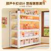Multi-layer hole board shelves household steel balcony shelves indoor kitchen floor-standing storage shelves dust-proof storage