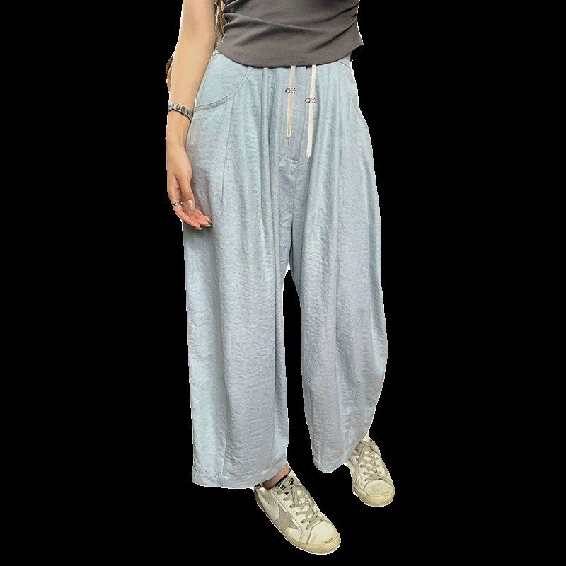 孕妇裤子夏季2024奶油裤冰爽奶呼呼休闲宽松阔腿百搭九分奶奶裤子,淘宝优惠券,粉丝福利购,淘宝优惠卷