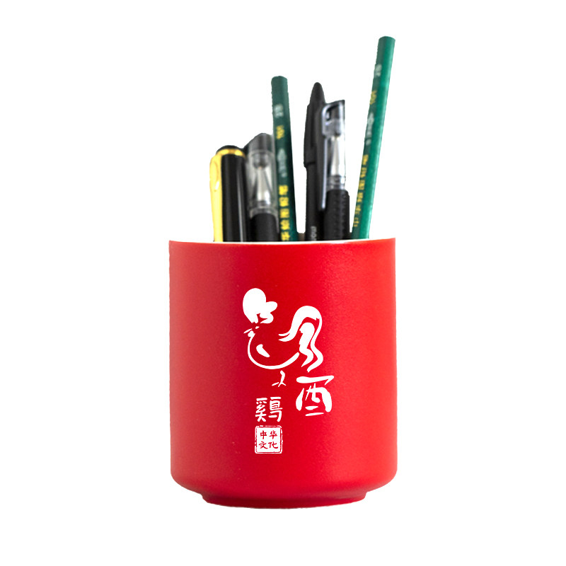 Customized zodiac ceramic pen holder office student desktop stationery storage gift ornaments business souvenirs