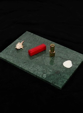 大理石浴室洗漱托盘卫生间洗手台盘欧式北欧简约化妆首饰收纳盘