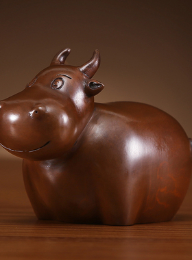 铜欣祥 紫铜十二生肖创意家居装饰品摆件客厅玄关办公室饰品摆件