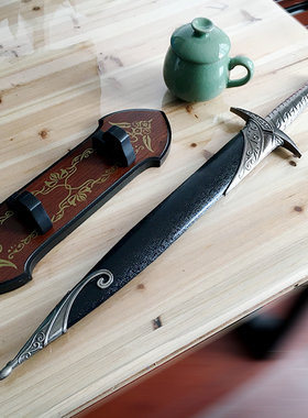 龙泉市影视刀剑魔戒刺叮剑指环王特道具王短剑装饰未开刃