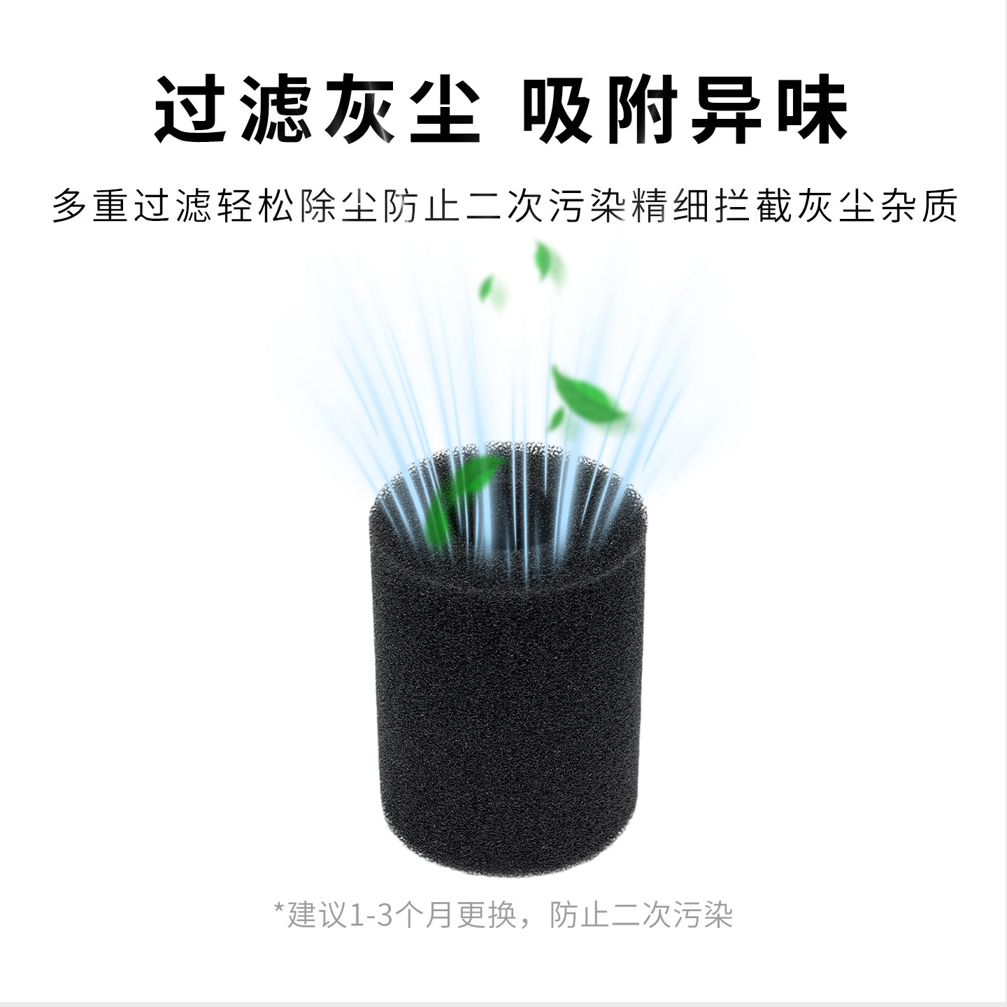 Suitable for Xiaomi Mijia car handheld vacuum cleaner filter element