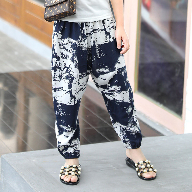 夏季儿童防蚊裤超薄亲子灯笼裤男童女童宝宝绵绸长裤海边沙滩裤子,淘宝优惠券,粉丝福利购,淘宝优惠卷