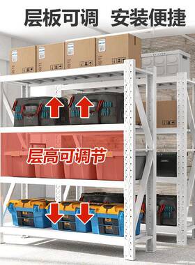 仓储货架家用置物架加厚储物架库房货架多功能置物架货架超强承重