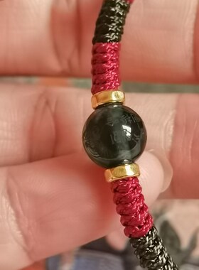带有绿度母咒语的绳结 稳稳的安全感