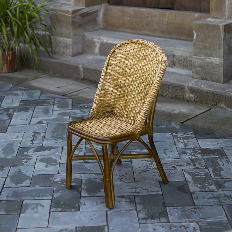 手工天然真藤椅子凳子阳台家用老人椅夏季户外老式靠背腾椅三件套,淘宝优惠券,粉丝福利购,淘宝优惠卷