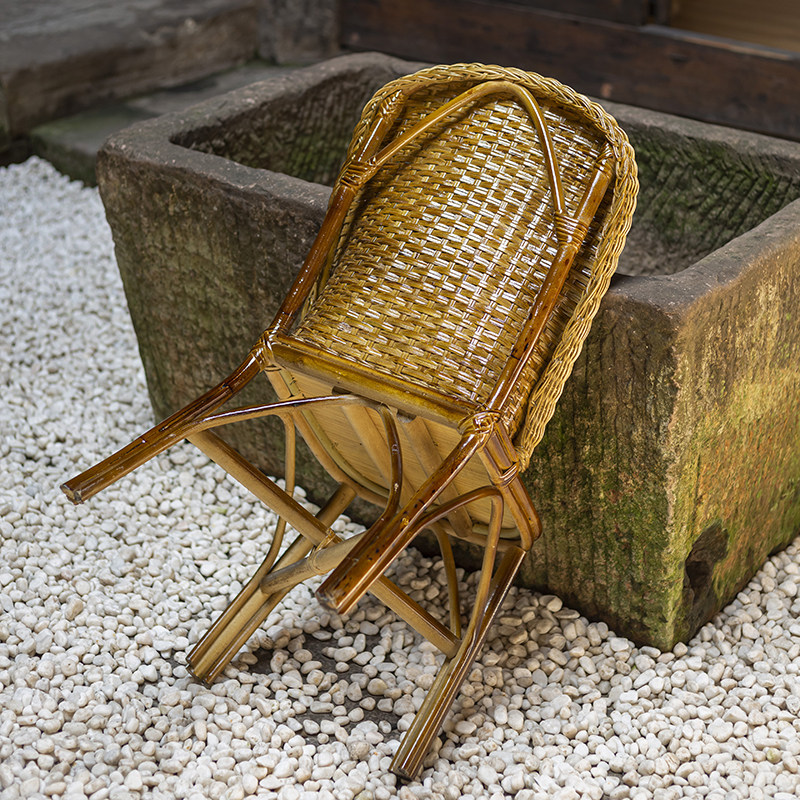 手工天然真藤椅子凳子阳台家用老人椅夏季户外老式靠背腾椅三件套,淘宝优惠券,粉丝福利购,淘宝优惠卷