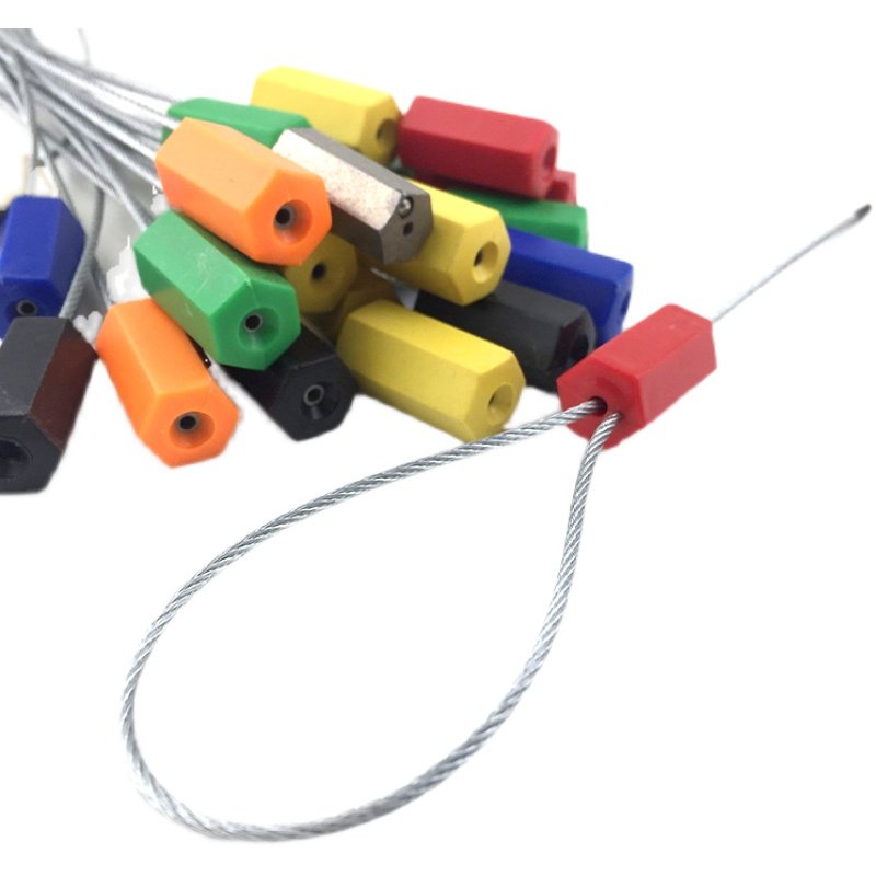 一次性钢丝封条抽紧式塑料铅封锁扣电表集装箱物流封签施封锁扎带,淘宝优惠券,粉丝福利购,淘宝优惠卷