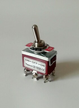 金属摇杆开关六脚三档自锁12MM钮子机械摇臂家用电器控制改装新品