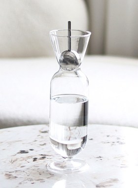 爆款现代艺术酒壶抽象创意玻璃装饰酒瓶酒具样板房酒店售楼处