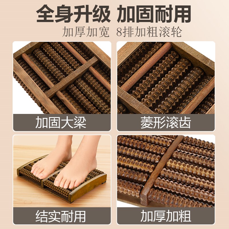 家用脚底按摩器脚部滚轮式穴位经络疏通工具足底足疗搓按捏脚神器 - 图2