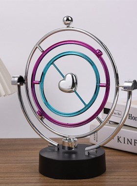 创意混沌摆件永动机不停止永动仪撞球磁悬浮科技摇摆器桌面牛顿摆