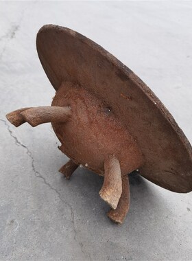 老物件火盆民俗怀旧老铁器收藏品香炉火炉古董炭盆老货影视摆件