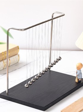 创意蛇形单摆波科技感初中高中学生书桌摆件物理科学实验男生礼物