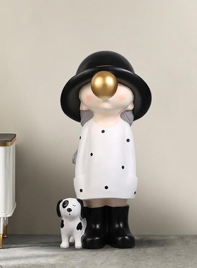 大型客厅落地摆件服装店橱窗展示乔迁新居送礼北欧风现代雕塑装饰