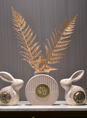 新中式书架博古架客厅玄关装饰酒柜摆件家居饰品电视柜摆设工艺品