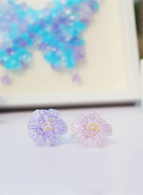 琉璃花戒指饰品仙气小众高级感闺蜜礼物拍照氛围古装搭配淄博琉璃