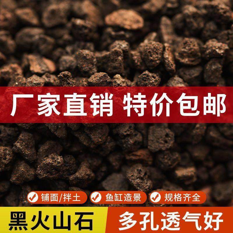 黑色天然火山石颗粒鱼缸水族造景过滤高级装饰石材垫底精筛火山岩,淘宝优惠券,粉丝福利购,淘宝优惠卷