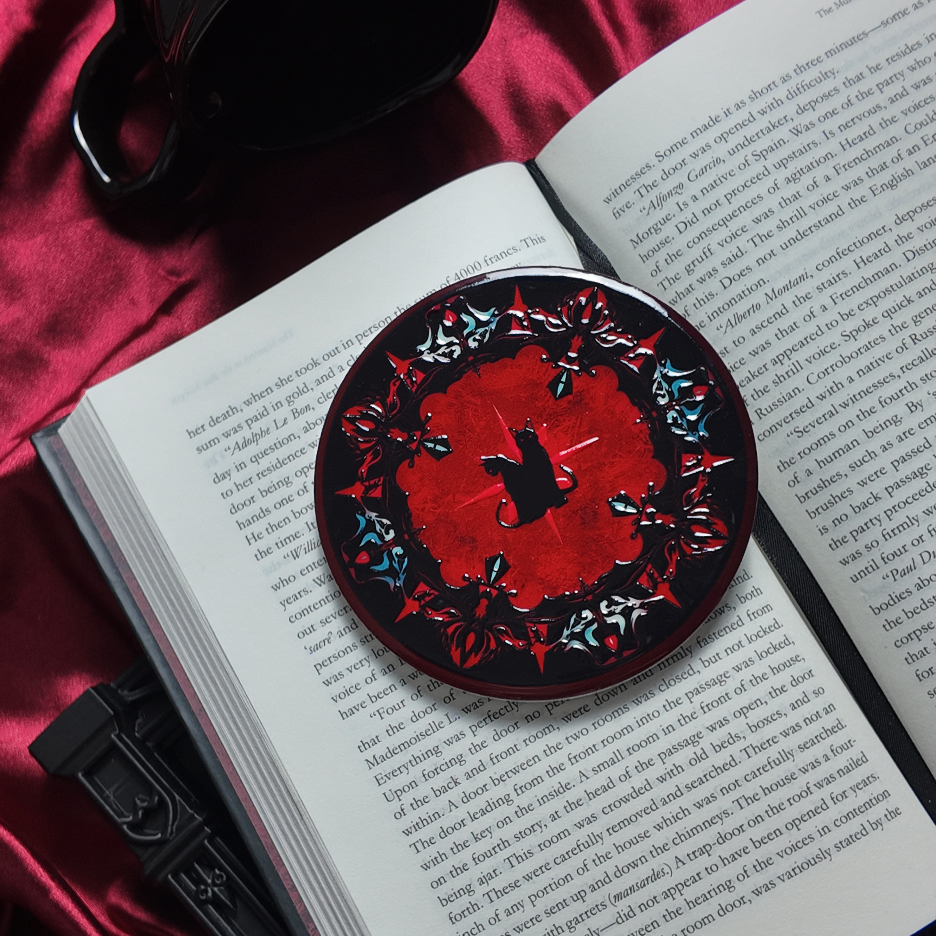 AshOracle乌撒之猫咖啡陶瓷杯垫 高级轻奢杯垫谷美文创杯垫隔热垫,淘宝优惠券,粉丝福利购,淘宝优惠卷