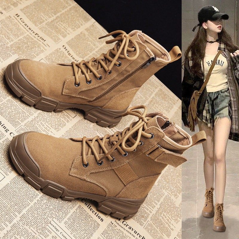 真皮马丁靴女女款2025新款靴子短靴夏天夏季女靴复古登山鞋沙漠靴,淘宝优惠券,粉丝福利购,淘宝优惠卷